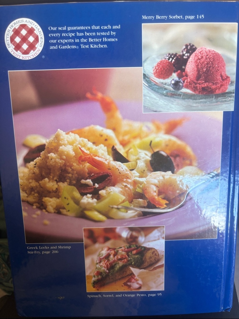 Vintage Better Homes and Gardens Annual Recipes 1998 – Cream and Blue Cover - Picture 2 of 2